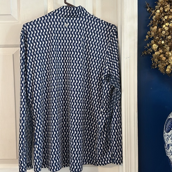 EP NY Long Sleeve GEO Print Zip Long Sleeve Polyester & Spandex Athletic Top XXL - Picture 7 of 9